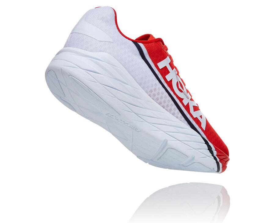 Hoka One One Koşu Ayakkabısı Erkek Kırmızı/Beyaz - Rocket X - XE5748920